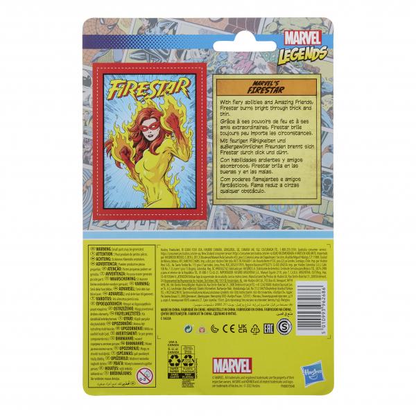 Figura Hasbro Firestar 9.5 Cm Marvel Legends Retro F38225x0
