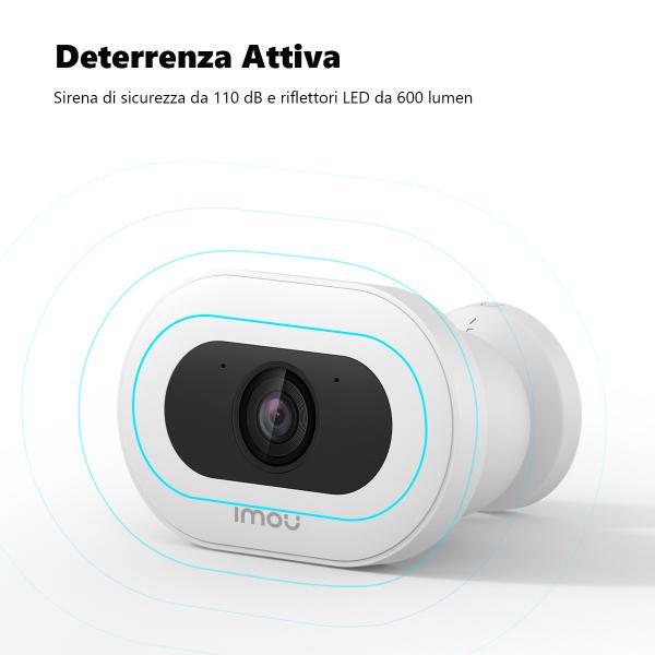 Cámara de seguridad IP Imou Knight 8 MP 4K UHD IP66 Wifi Visión Nocturna Techo/pared Blanco