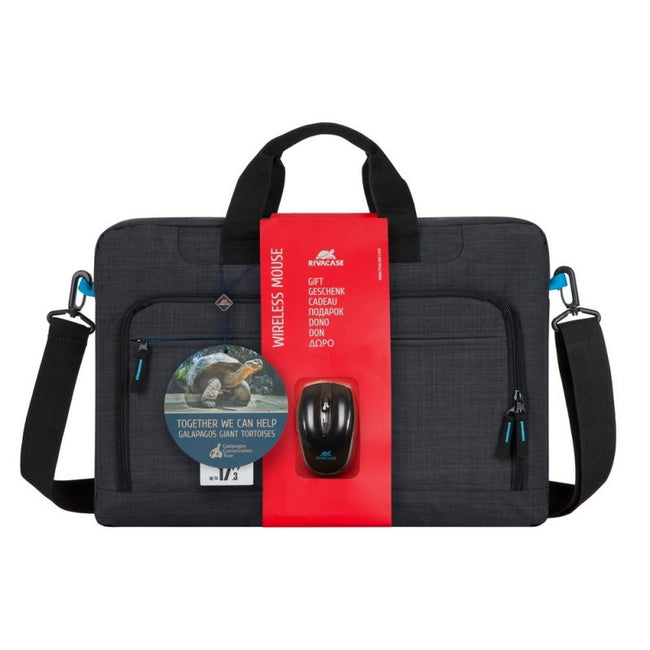 RIVACASE 8058 Bundle maletín 17,3" + ratón inal. Hover Image
