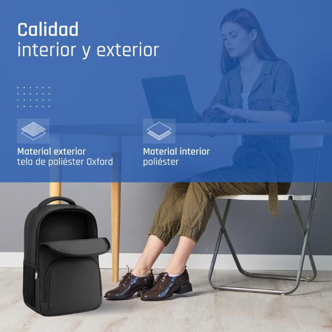 iggual Mochila portátil 15.6-17 Everyday Use negra Main Image