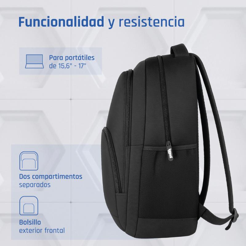 iggual Mochila portátil 15.6-17 Everyday Use negra