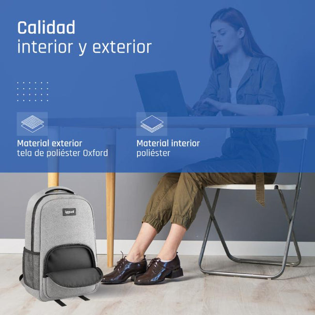 iggual Mochila portátil 15.6-17 Everyday Use gris Main Image