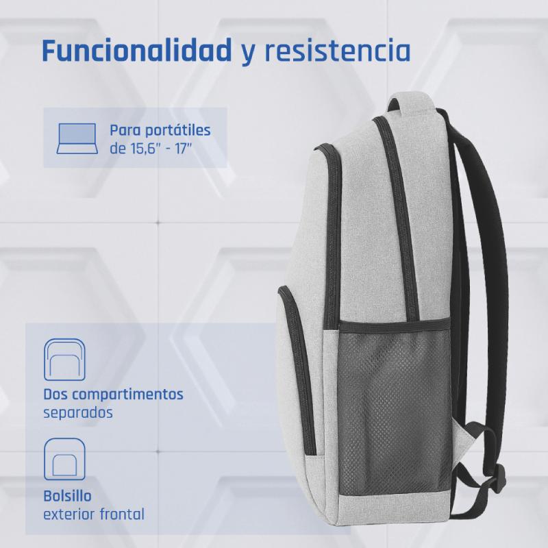 iggual Mochila portátil 15.6-17 Everyday Use gris