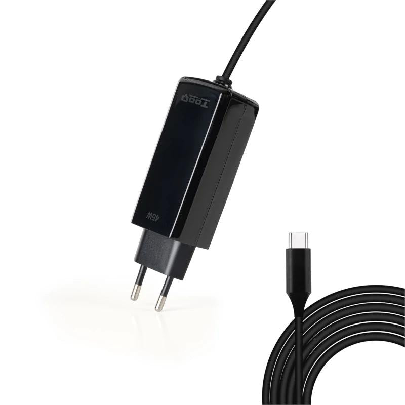 Tooq Cargador portátil GAN USB-C PD 45W Cúbico
