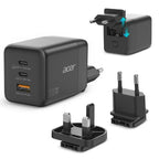 Cargador De Pared Acer 100w 2x Usb Tipo C 1x Usb Tipo A