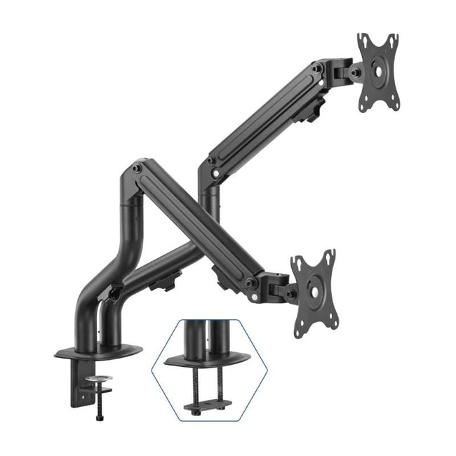 iggual SPMP02 Soporte pinza 2 monitores 17"-32"pro Hover Image