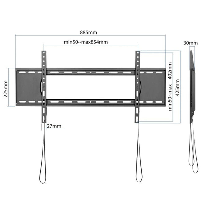 iggual SPTV86 Soporte TV pared Fijo 43"-90" 80kg Main Image