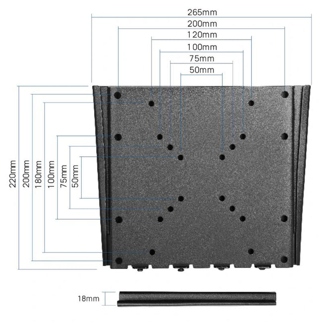 iggual SPTV01 Soporte TV pared Fijo 10"-42" 30 kg Main Image