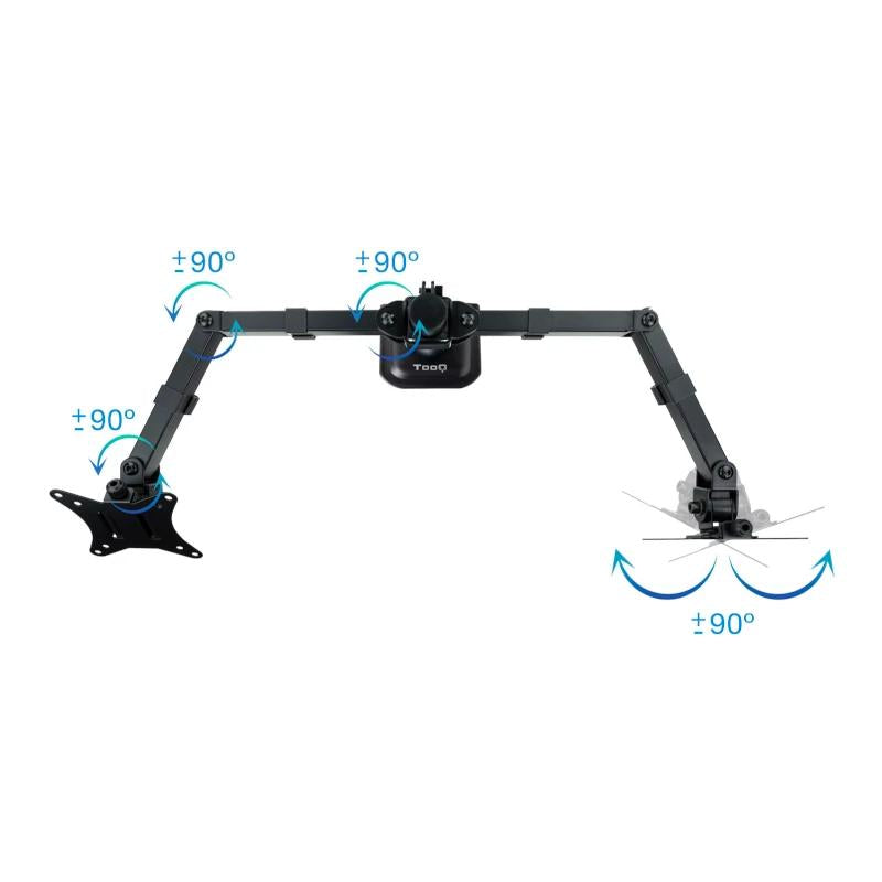 Tooq Soporte mesa DB1802TN-B 2 brazos 17-27"