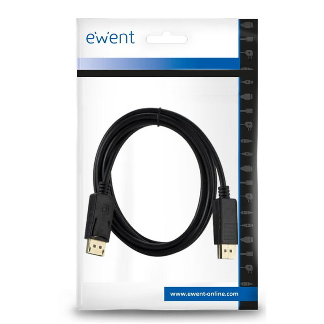 Ewent Cable Displayport 4k @ 60hZ, A/A AWG28, 2mt Main Image