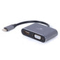 Gembird Adaptador USB Type-C a HDMI /VGA Gris