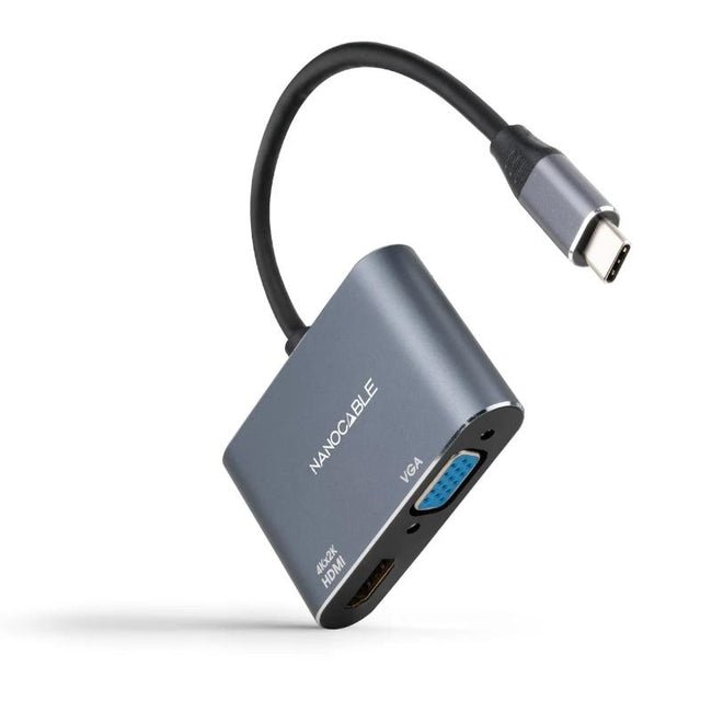 Nanocable Conversor USB-C/M a HDMI-VGA/H 15 cm Hover Image