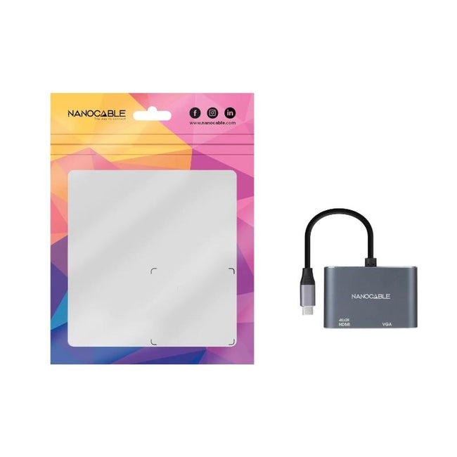 Nanocable Conversor USB-C/M a HDMI-VGA/H 15 cm Main Image