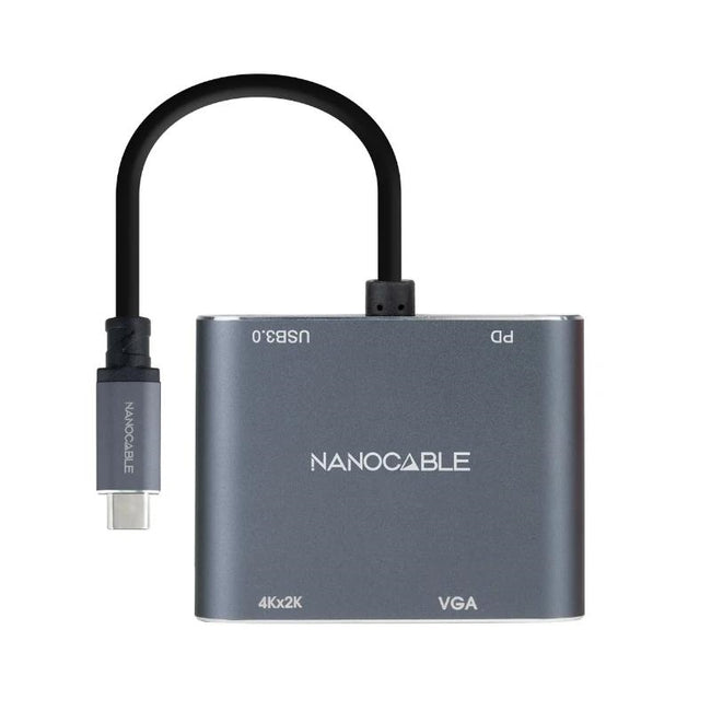 Nanocable Converosr USB-C a HDMI/VGA/USB3.0/PD Hover Image