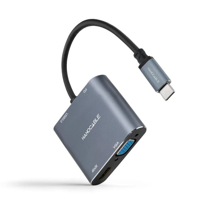 Nanocable Converosr USB-C a HDMI/VGA/USB3.0/PD Main Image
