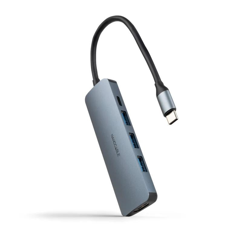 Nanocable Hub USB-C 3xUSB-A+HDMI+USB-C PD
