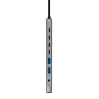 Nanocable Hub 8en1 USB-A+USB-C+HDMI+USB-C PD+Jack