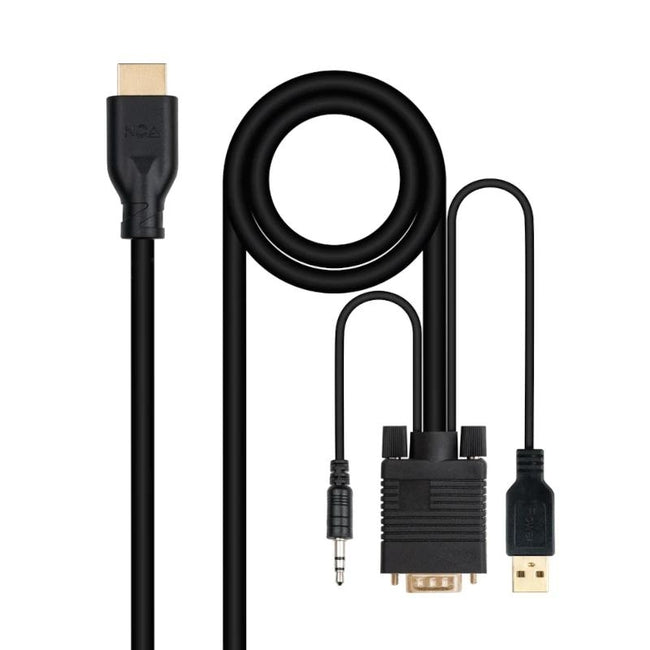 Nanocable Conversor VGA+Audio a HDMI M-M 1,8 m Hover Image