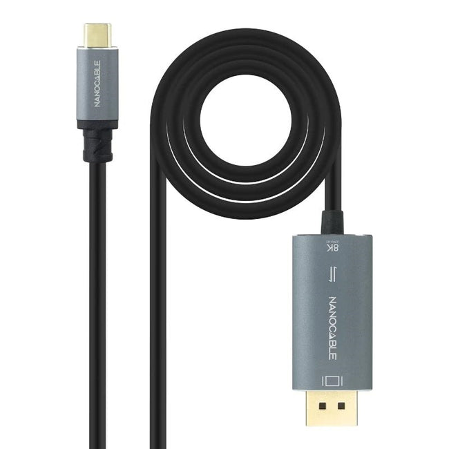 Nanocable Cable USB-C/M-DP/M Bidireccional 2 M Hover Image