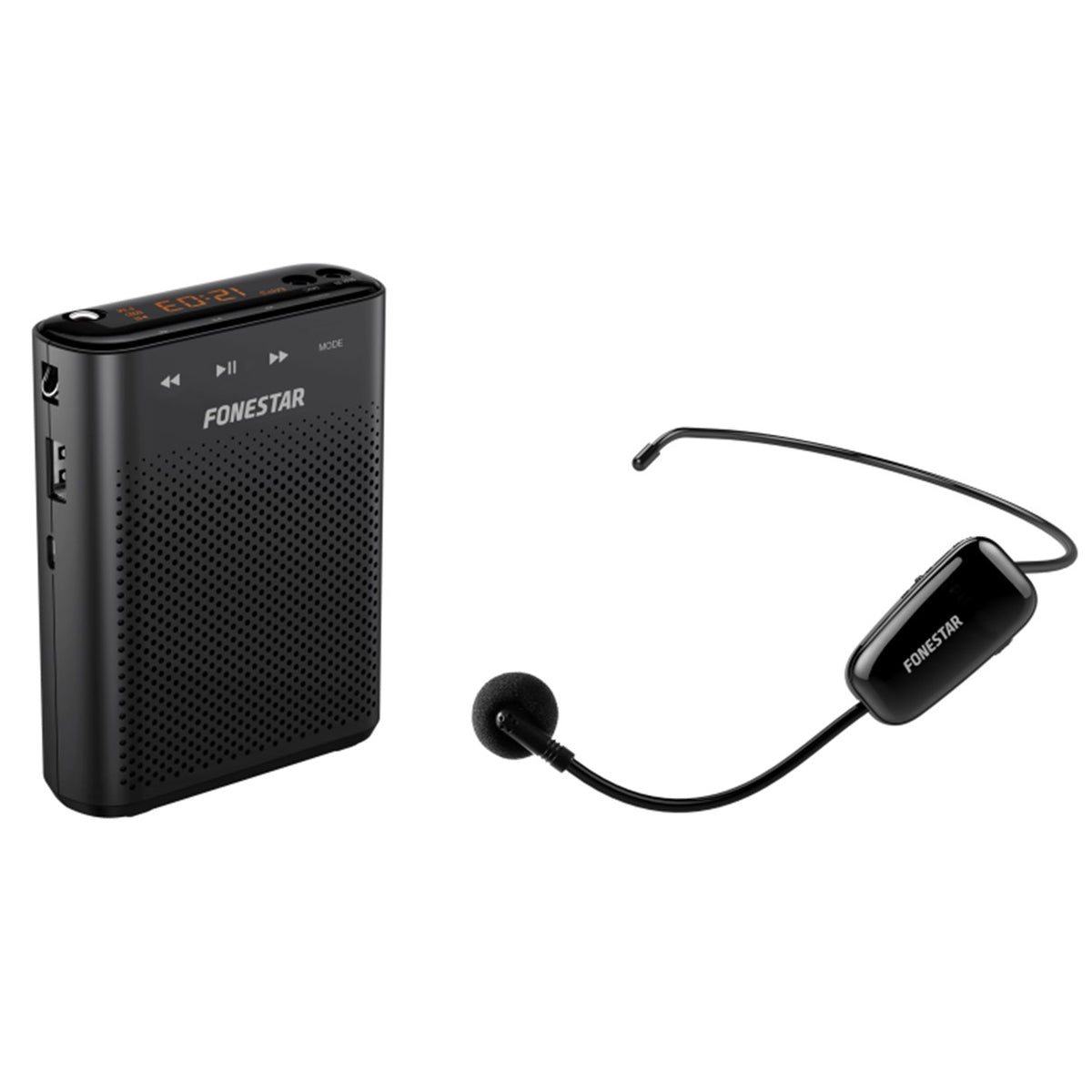 Amplificador Portatil Fonestar Alta - Voz - 30 - Microfono Inalambrico Uhf - 30 W - Usb - Micro Sd - Mp3 - Grabador - Reproductor - Para Profesores