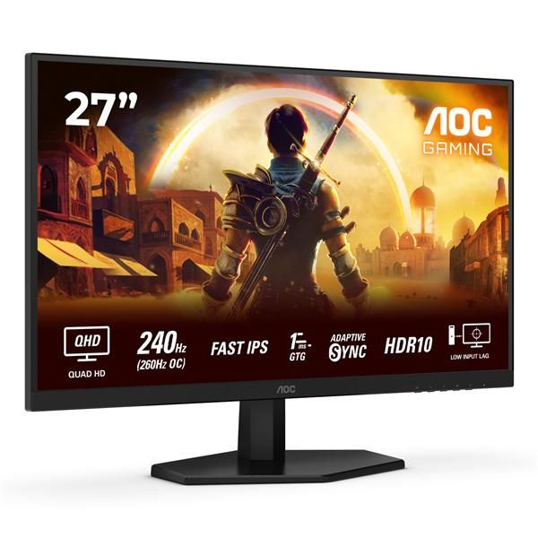AOC Q27G42ZE 27 Wide Quad HD LCD Fast IPS 240 Hz/260 OC 1 ms Adaptative Sync Negro