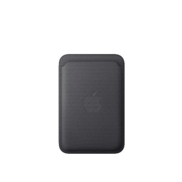 Cartera MagSafe de trenzado fino para iPhone, Negro Main Image