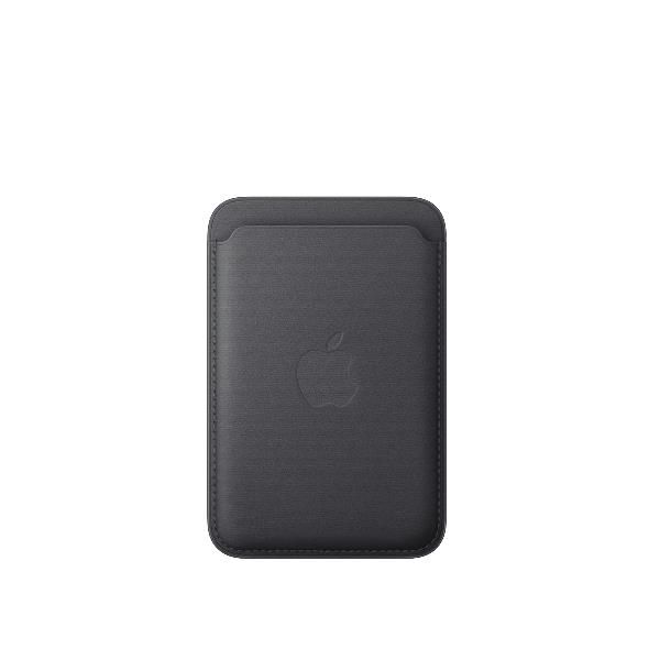 Cartera MagSafe de trenzado fino para iPhone, Negro