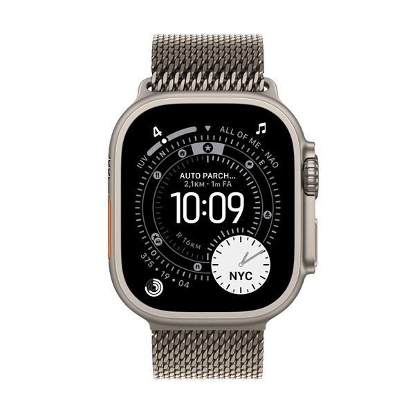 Smartwatch Apple Watch Ultra 3 gps + Cellular 49mm natural Titanium Case Natural Titanium Milanese Loop - L