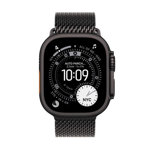 Smartwatch Apple Watch Ultra 3 gps + Cellular 49mm black Titanium Case Black Titanium Milanese Loop - M