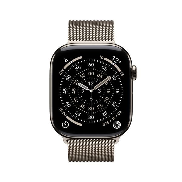 Smartwatch Apple Watch S11 gps + Cellular 46mm Natural Titanium Case Natural Milanese Loop S - M
