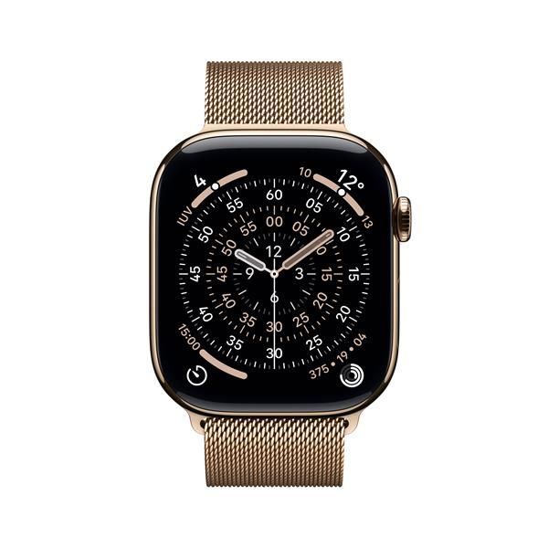 Smartwatch Apple Watch S11 gps + Cellular 46mm Gold Titanium Case Gold Milanese M - L