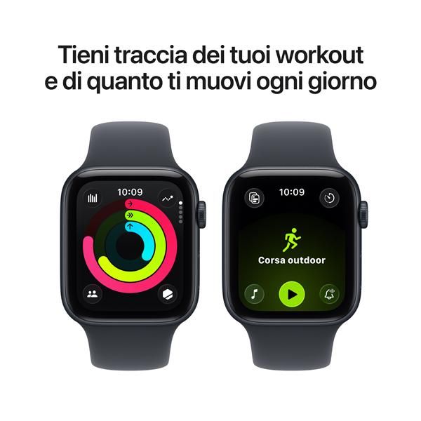 Apple Watch SE3/ GPS/ Cellular/ 44mm/ Caja de Aluminio Medianoche/ Correa Deportiva Medianoche S/M