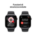 Apple Watch Series 11/ GPS/ 46mm/ Gris Espacial/ Correa Deportiva Negra (M/L)