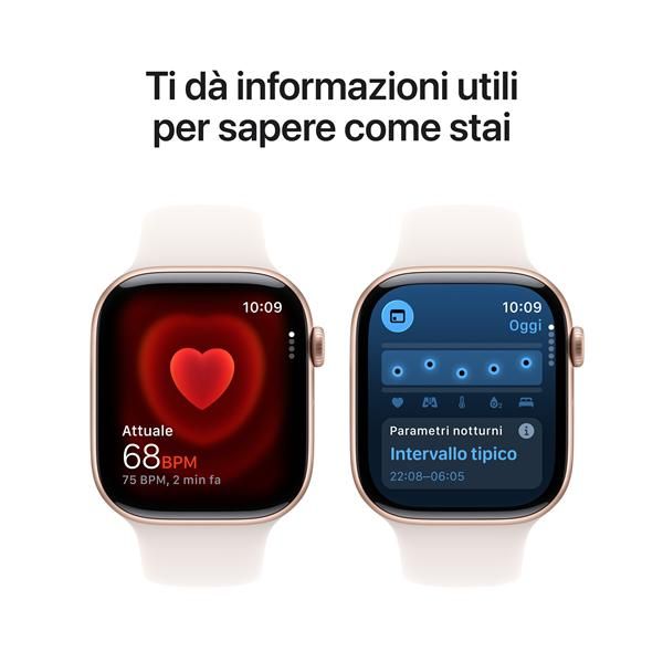 Apple Watch Series 11/ GPS/ 46mm/ Oro Rosa/ Correa Deportiva Rosa rubor (S/M) Main Image