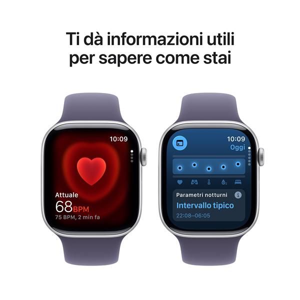 Smartwatch Apple Watch Series 11 gps 46mm Silver Case Purple Mist Sport Band S - M