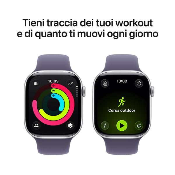 Smartwatch Apple Watch Series 11 gps 46mm Silver Case Purple Mist Sport Band S - M