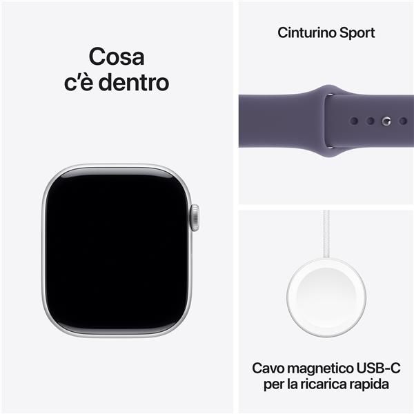 Smartwatch Apple Watch Series 11 gps 46mm Silver Case Purple Mist Sport Band S - M