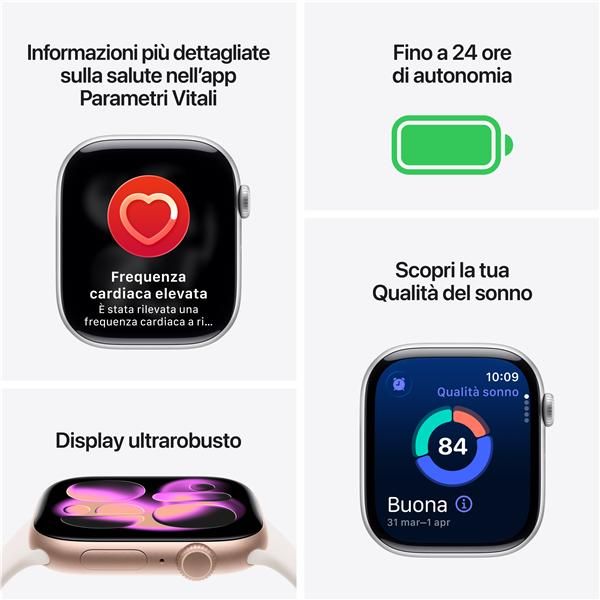 Smartwatch Apple Watch Series 11 gps 46mm Silver Case Purple Mist Sport Band S - M