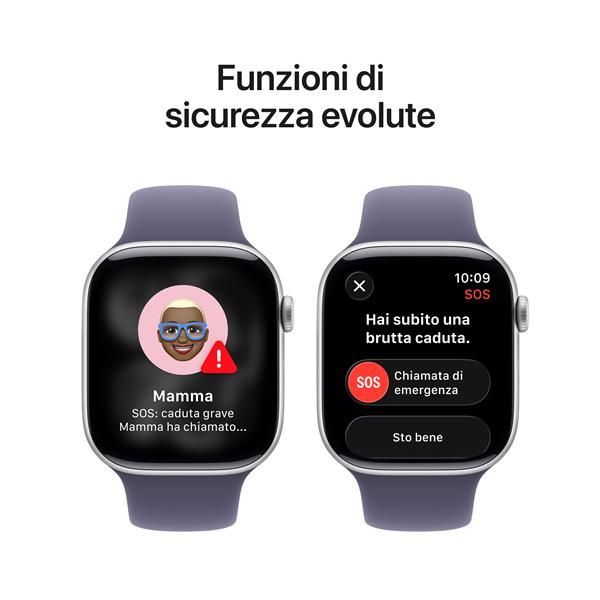 Smartwatch Apple Watch Series 11 gps 46mm Silver Case Purple Mist Sport Band S - M