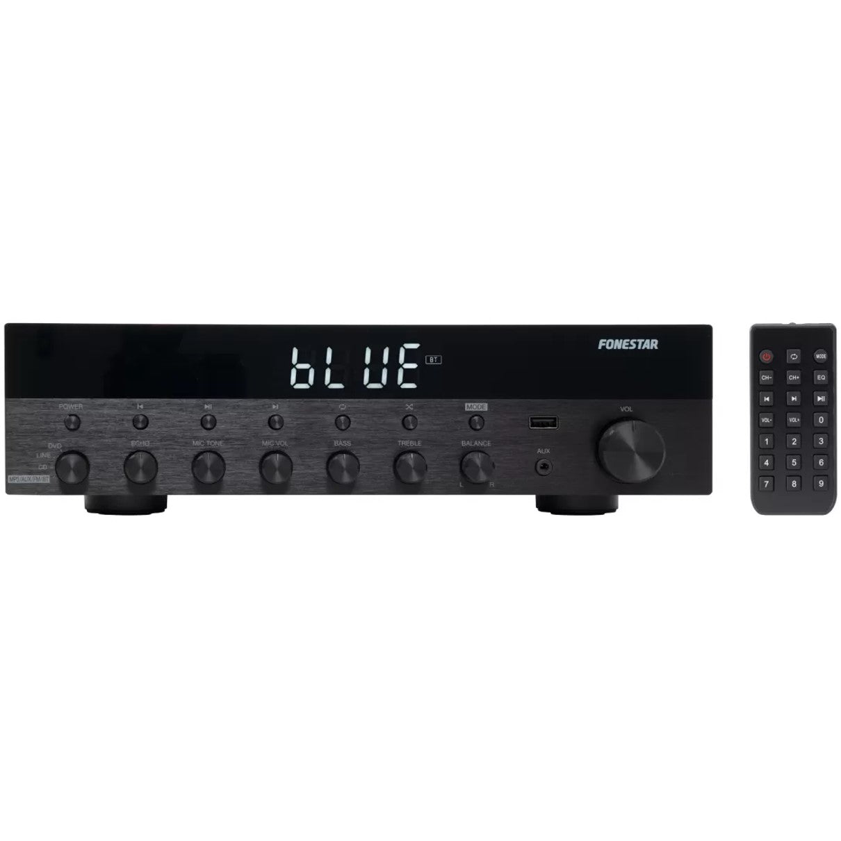 Amplificador Estereo Hifi Fonestar As - 3030 - Bluetooth - Radio Fm - 30 + 30 W Rms Usb - Mp3