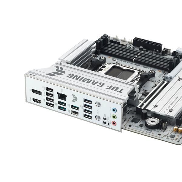 Pb Asus Tuf Gaming B850m-plus Wifi7 W Skt Am5 Microatx 4xddr5 Displayport Hdmi Usb 20gbps Blanco