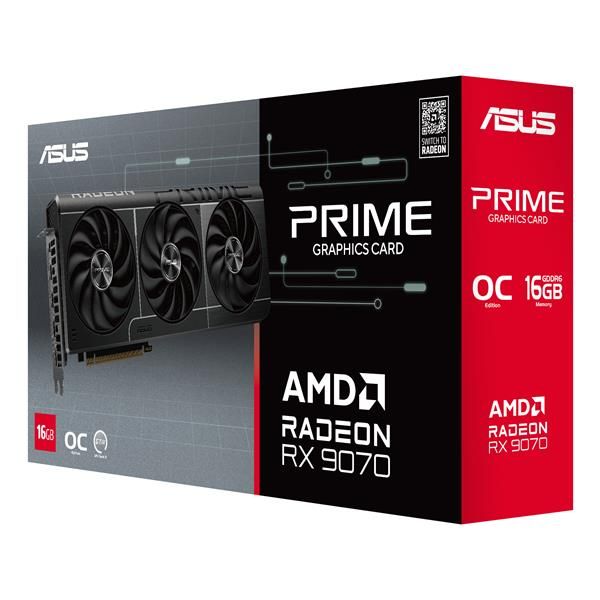 Asus Prime Radeon RX 9070 EVO OC Edition 16GB GDDR6