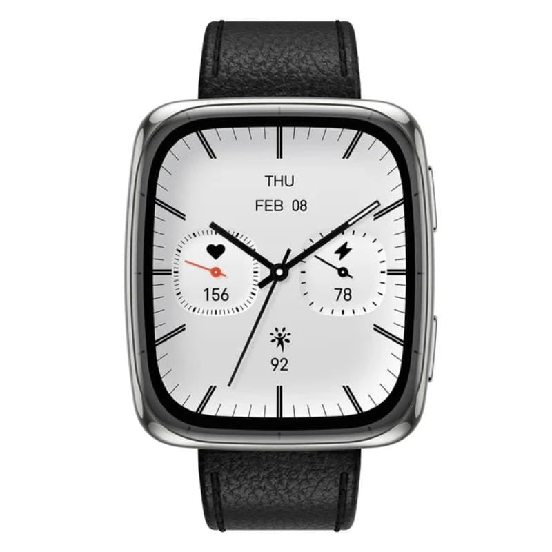 Smartwatch Amazfit Active 2 Square Correa Cuero Negro - Reloj Inteligente