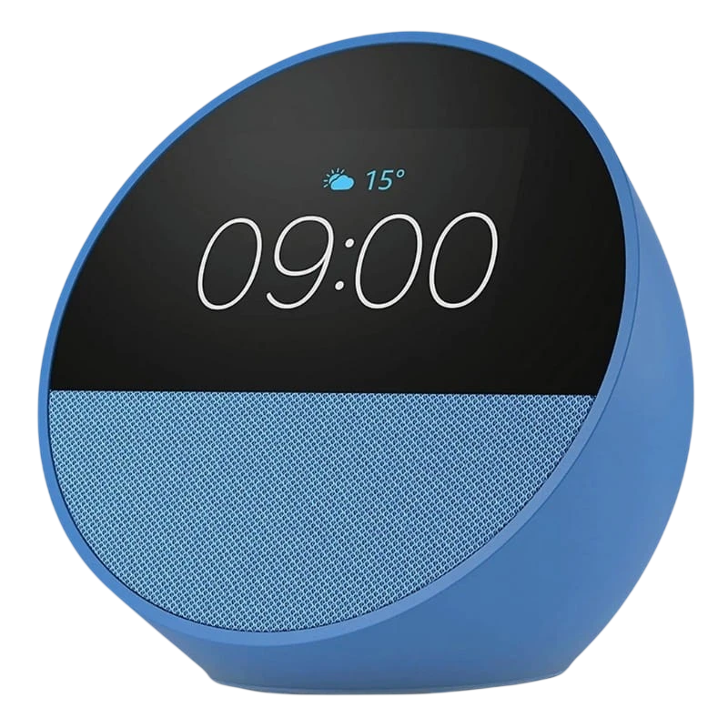 Amazon Echo Spot 2024 Azul Bluetooth 5.0 WiFi Altavoz inteligente Alexa