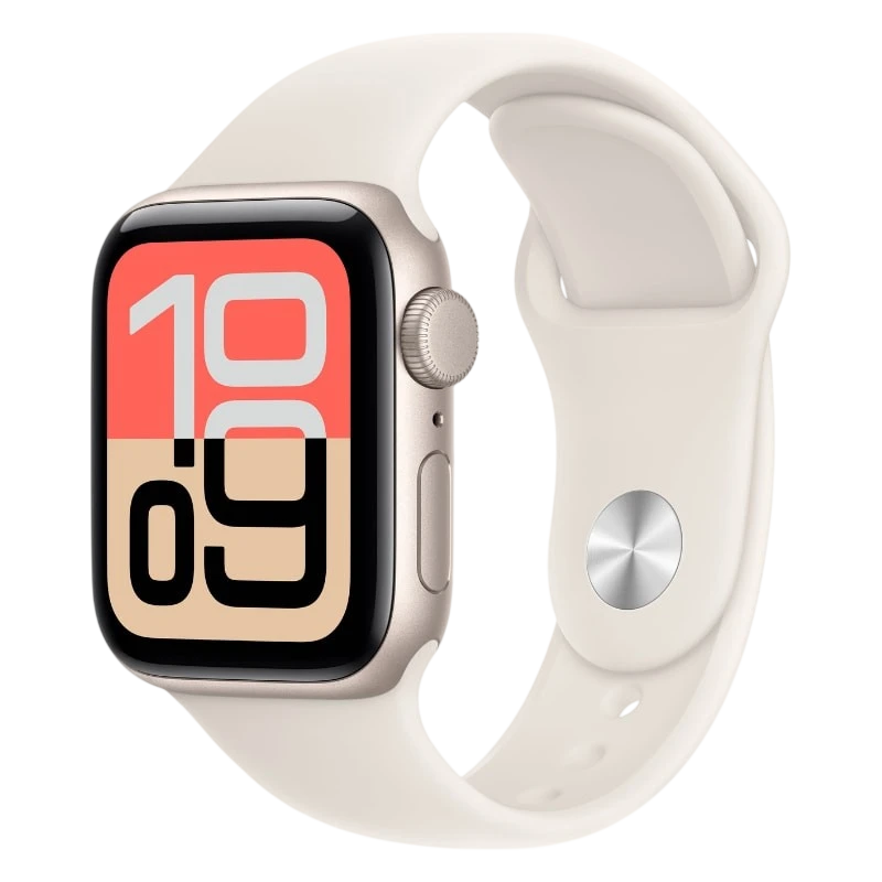 Apple Watch SE 3 GPS 40mm Blanco Estelar con Correa Deportiva Blanco S/M