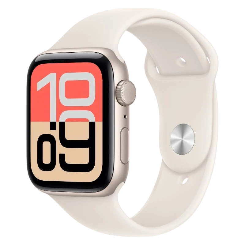 Apple Watch SE 3 GPS 44mm Blanco Estelar con Correa Deportiva Blanco S/M