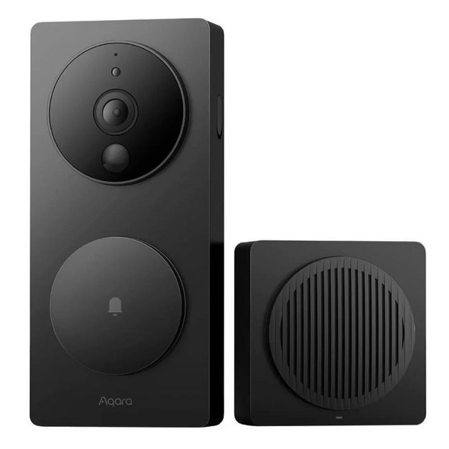 Aqara Smart Video Doorbell G4 Negro - Videoportero Inalámbrico Hover Image