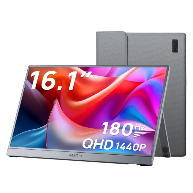 Arzopa Z3FC 16,1 Pulgadas IPS QHD 180Hz con funda de transporte - Monitor Portátil Hover Image