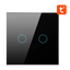 Avatto LZTS02-EU-B2 2 Botones ZigBee Negro - Interruptor Táctil Inteligente