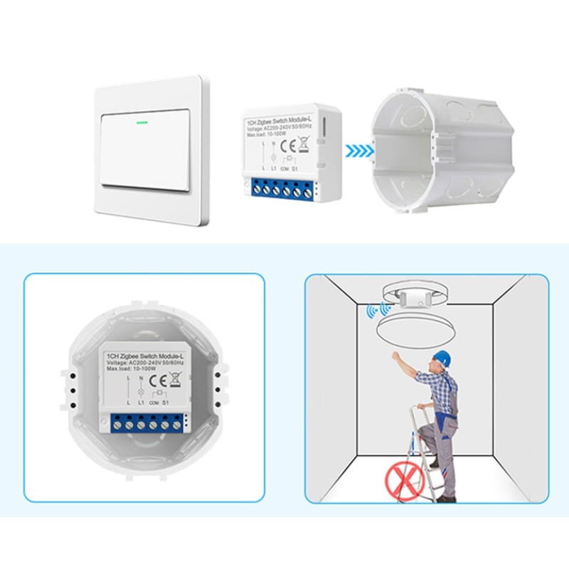 Avatto LZWSM16-W1 Blanco - Switch Inteligente ZigBee